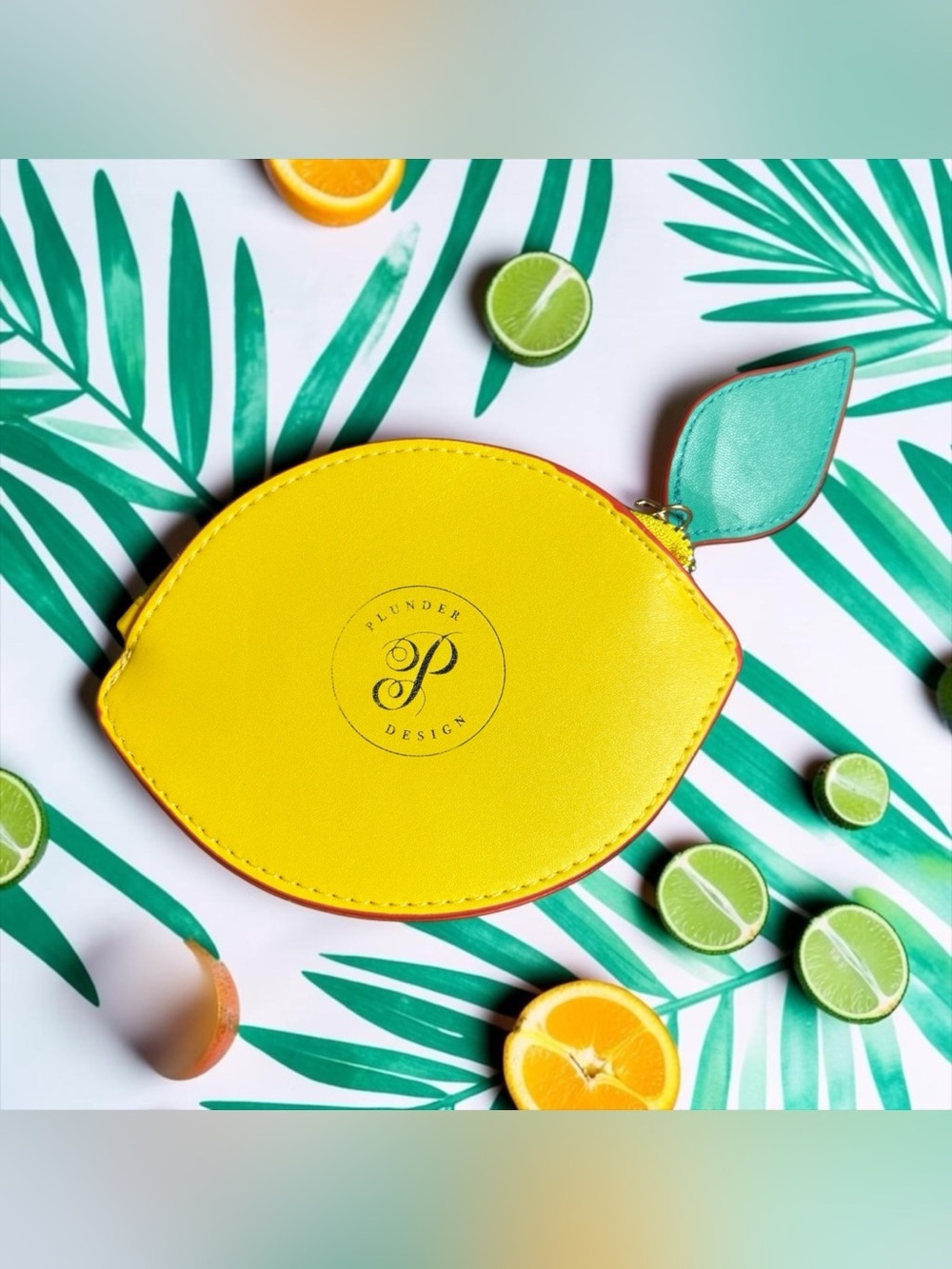 🍋PLUNDER DESIGN🍋Yellow Lemon Coin Purse/NWOT
